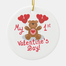 My First Valentines Day Christmas Ornament