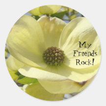 My Friends Rock! stickers Yellow Dogwood Flowers