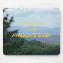 MY GOD IS AN AWESOME GOD! MOUSEPAD