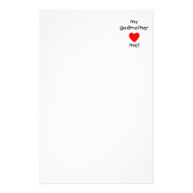 My Godmother Loves Me Custom Stationery