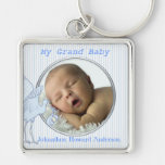 My Grand Baby Boy Baby Photo Key Chain