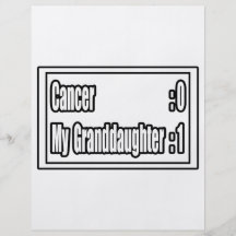 My Granddaughter Beat Cancer (Scoreboard) Flyer Design