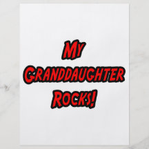 My Granddaughter Rocks Flyer Design