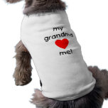 my grandma loves me dog tee shirt