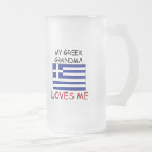 My Greek Grandma Loves Me Coffee Mug