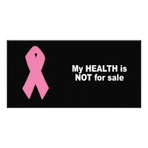 My health is not for sale photo card template