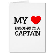 My Heart Belongs To A CAPTAIN Cards