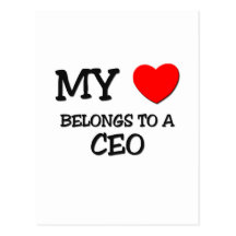 My Heart Belongs To A CEO Postcards
