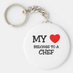 My Heart Belongs To A CHEF Key Chains