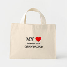 My Heart Belongs To A CHIROPRACTOR Canvas Bag