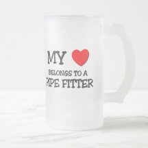 My Heart Belongs To A PIPE FITTER Coffee Mug