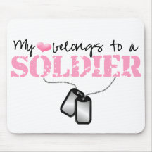 My heart belongs to a Soldier Mouse Pad