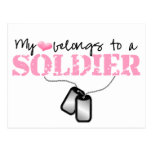 My heart belongs to a Soldier Postcards