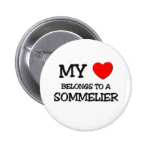 My Heart Belongs To A SOMMELIER Buttons