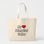 My Heart Belongs To A Teacher Tote Bags