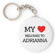 My Heart Belongs To ADRIANNA keychains