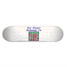 My Heart Belongs To Bingo Skate Boards