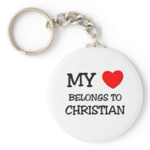 My Heart Belongs to Christian keychains