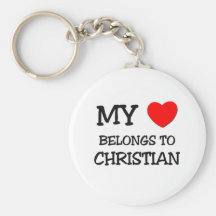 My Heart Belongs to Christian Key Chains