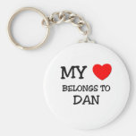 My Heart Belongs to Dan Keychain