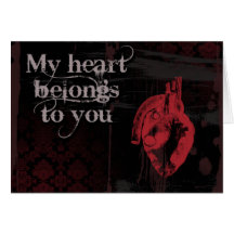 My heart belongs to you card