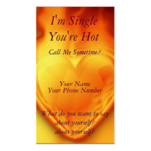 My Heart is on Fire Business Card