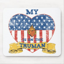My Heart is on the Truman Mouse Pad