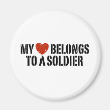 My Heart Soldier Fridge Magnets