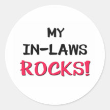 My In-Laws Rocks Round Stickers