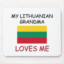 My Lithuanian Grandma Loves Me Mouse Pads
