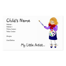 My Little Artist Card Business Cards