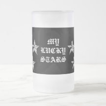 My Lucky Stars 16oz Frosted Glass Mug