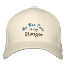 My Man Cave is my Hanger Hat Embroidered Baseball Caps