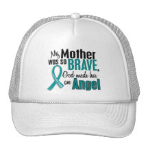 My Mother Is An Angel 1 Ovarian Cancer Trucker Hat