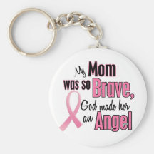 My Mum Is An Angel Breast Cancer Key Chains