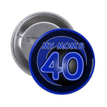 My Mum's 40 & blue buttons