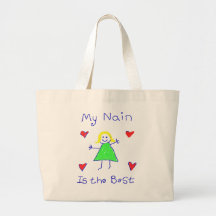 My Nain is the Best Canvas Bags
