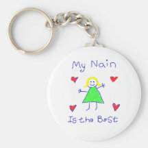 My Nain is the Best Keychain