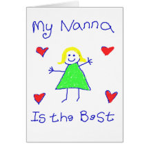 My Nanna is the Best Greeting Card