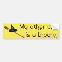 My Other Car Is A Broom Bumper Stickers