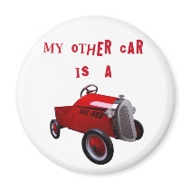 My Other Car Is A Hot Rod magnets