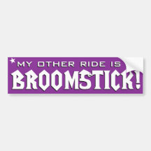 My Other Ride is a Broomstick Bumper Sticker