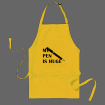 My Pen Is Huge aprons