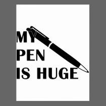 My Pen Is Huge postcards