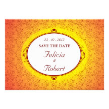 My Perfect Valentine (orange) invitation