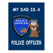 My Police Dad Postcards