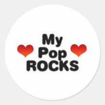 My Pop Rocks Round Stickers