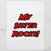 My Sister Rocks Personalised Flyer
