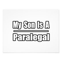 My Son Is A Paralegal Custom Announcements