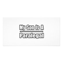 My Son Is A Paralegal Custom Photo Card